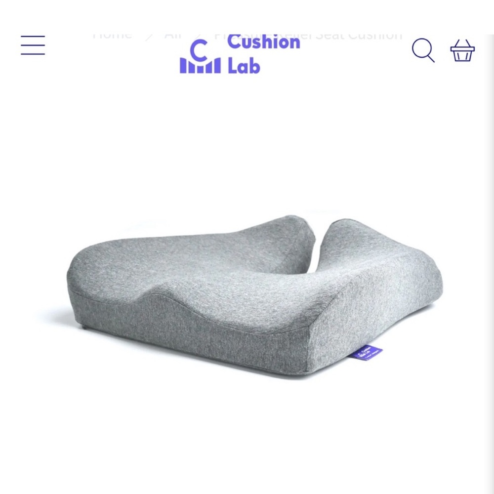 Like-new cushion lab pressure relief seat cushion - gray